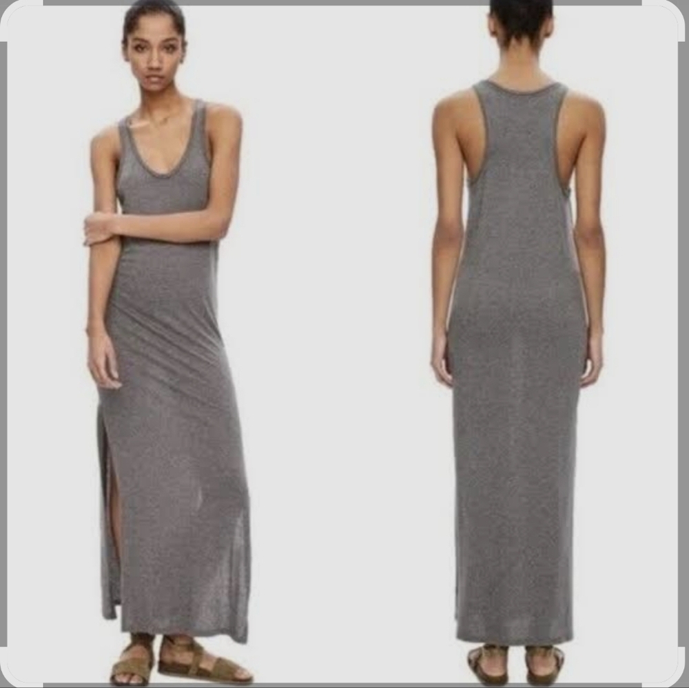 Theory Sameetha Plume Jersey Maxi Dress Size Large